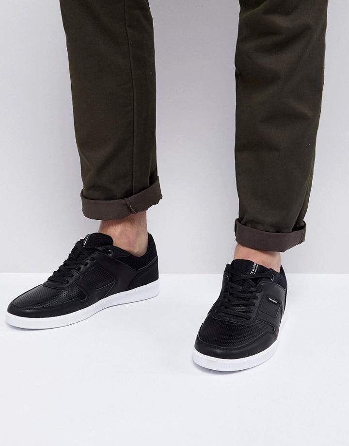 Jack & Jones Sneakers With Perforated Panels - Black