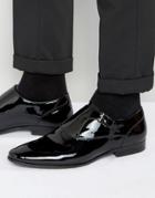 Aldo Kedoalia Patent Leather Single Monk Shoes - Black