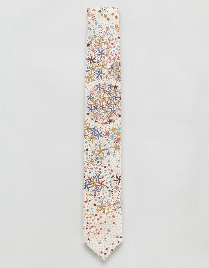 Gianni Feraud Liberty Print Adelajda Star Tie - Red