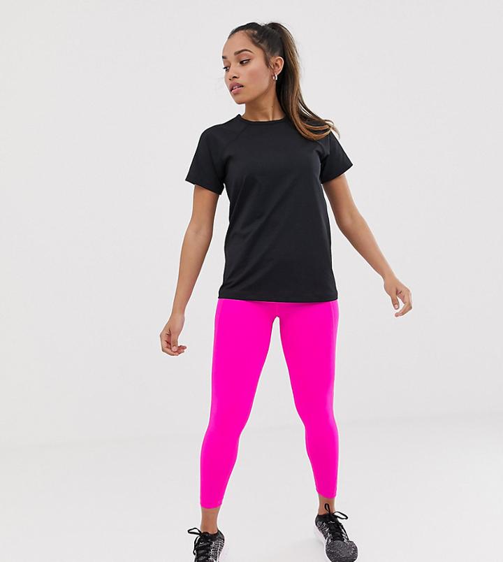 Asos 4505 Petite Neon Pink Legging - Pink