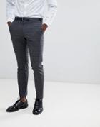 Selected Homme Slim Fit Suit Pants In Gray Check - Gray