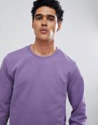 Burton Menswear Sweatshirt In Purple - Purple
