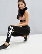 Haus By Hoxton Haus Slogan Gym Leggings - Black