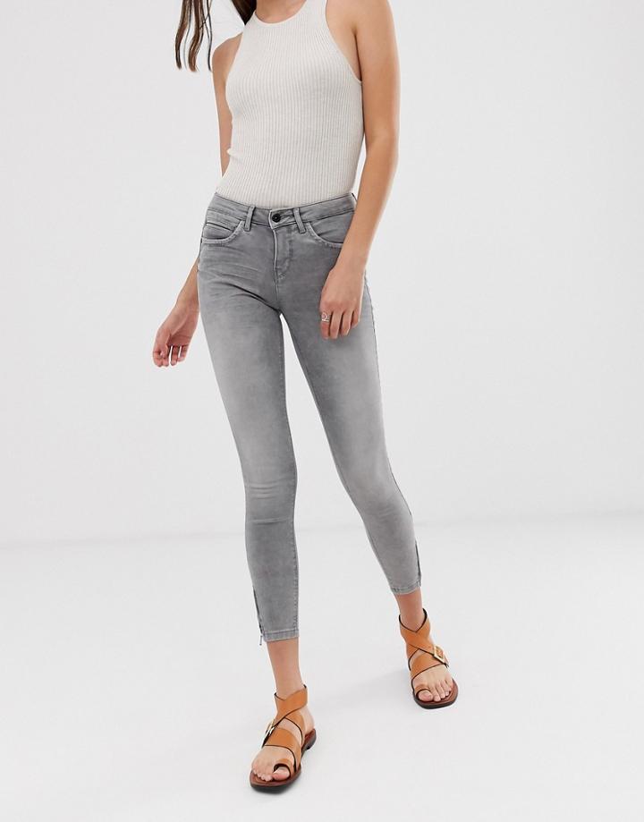 Only Gray Skinny Jeans - Gray