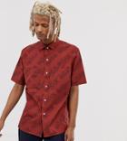 Noak Shirt With Patch Pockets-red