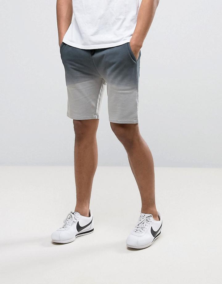 Asos Skinny Shorts In Tie Dye - Blue