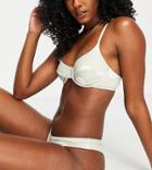 Zulu & Zephyr Exclusive Underwire Bikini Top In Cool Sage Spot-multi