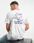 New Look Oversized T-shirt With 1950 Peanuts Print In Stone-neutral