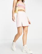 Miss Selfridge A-line Mini Skirt In Pale Pink