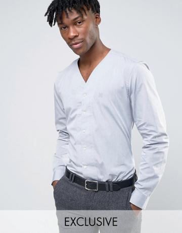 Hart Hollywood Slim V Neck Shirt - Gray