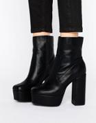 Asos Eller Platform Boots - Black
