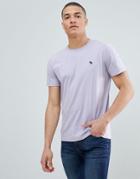 Abercrombie & Fitch Pop Icon Crew Neck T-shirt In Lavender - Purple