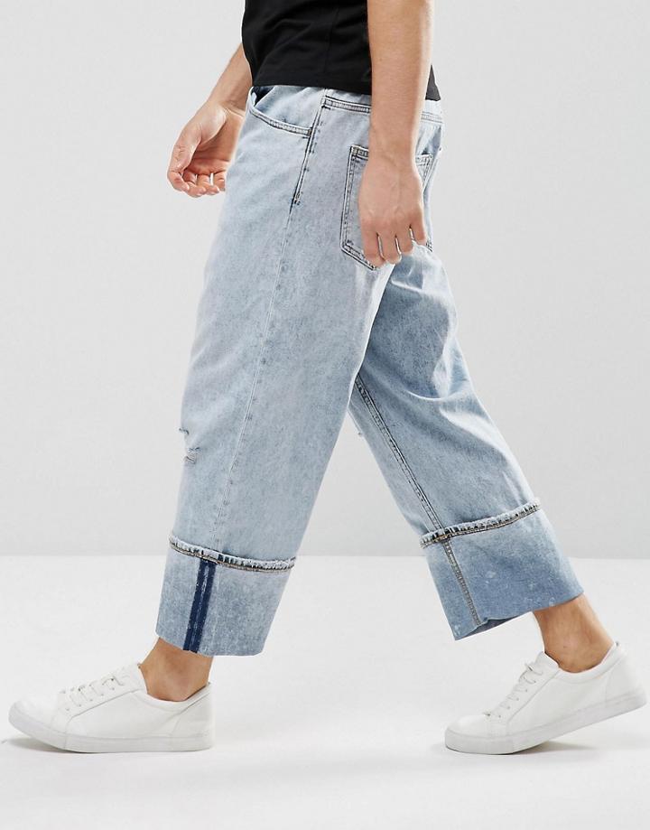 Cheap Monday Unisport Jeans Drain Blue Wash - Blue