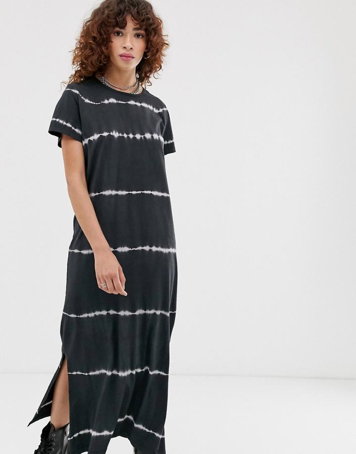Noisy May Tie Dye Print T-shirt Maxi Dress - Multi
