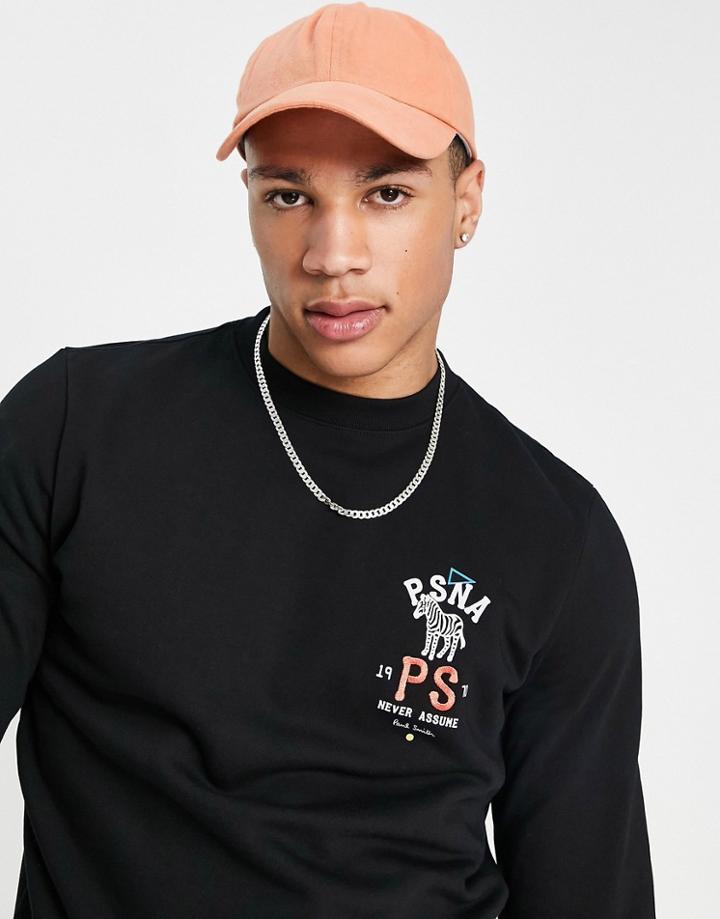 Ps Paul Smith Psna Zebra Sweatshirt In Black