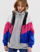 Only Color Block Shell Anorak-blue