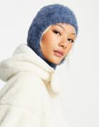 Weekday Harmony Recycled Fluffy Snood In Blue