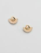 Pieces Geometric Earring - Gold