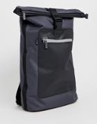 Ben Sherman Roll Top Backpack In Gray - Gray