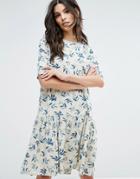 Y.a.s Leaf Print Dress - Multi