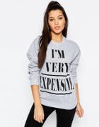 Missguided Expensive Sweatshirt - Gray