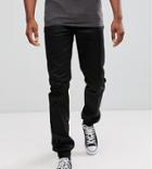 Asos Tall Slim Woven Joggers In Black - Black