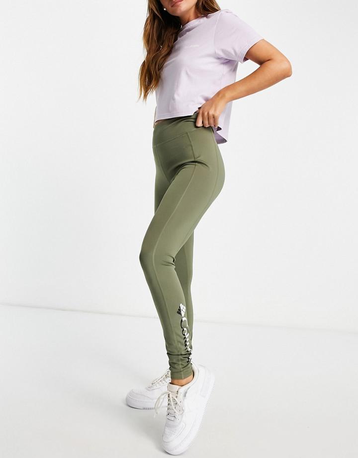 Columbia Training River Tight High Waist Leggings In Green