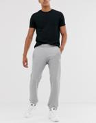 Adidas Originals Logo Sweatpants In Gray