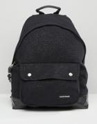 Eastpak Padded Pak'r Perforated Backpack In Black - Black