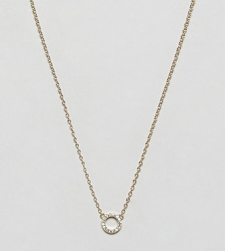 Johnny Loves Rosie Gold Plated Fine Disc Necklace - Gold