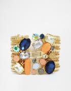 Nali Chain Bracelet With Statement Gem Clasp