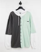 Liquor N Poker Baseball Overshirt Hoodie In Multi
