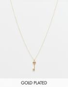 Johnny Loves Rosie Key To My Heart Necklace - Gold