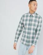 Selected Homme Slim Fit Check Shirt - Green