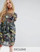 Mad But Magic Sequin Mesh Dress - Silver