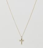 Serge Denimes Crucifix Necklace In Solid Silver With 14k Gold Plating - Gold