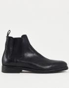 Allsaints Harley Leather Chelsea Boots In Black