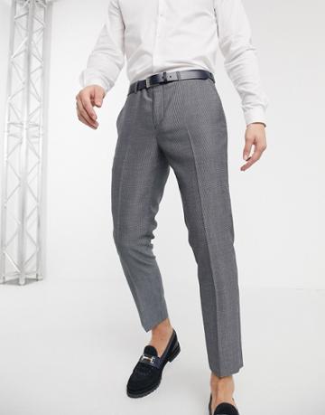 Shelby & Sons Tapered Cropped Pants In Texture-navy
