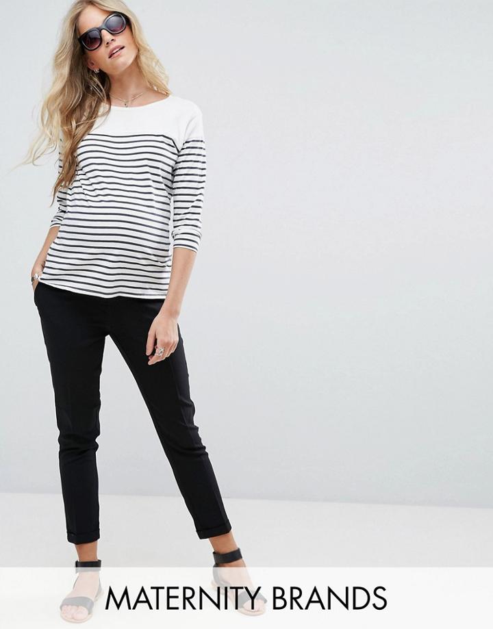 New Look Maternity Over Bump Stretch Slim Pants - Black
