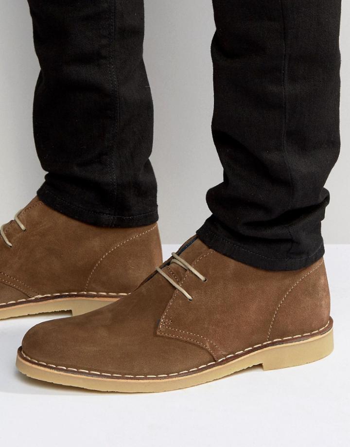 Dune Calabassas Suede Chukka Boots - Beige