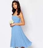 Tfnc Wedding Prom Midi Dress - Blue