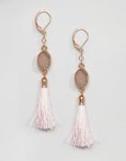 Asos Mermaid Ombre Tassel Earrings - Multi
