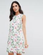 Uttam Boutique Floral Lace Shift Dress - Multi