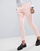 Twisted Tailor Wedding Super Skinny Suit Pants In Pink Linen - Pink