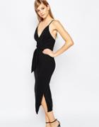 Finders Keepers Blow Your Mind Midi Dress - Black