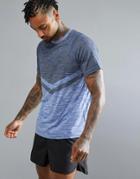 Threadbare Active Crew Neck Gym T-shirt - Blue