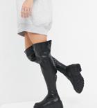 Raid Wide Fit Paislee Over The Knee Boots In Black