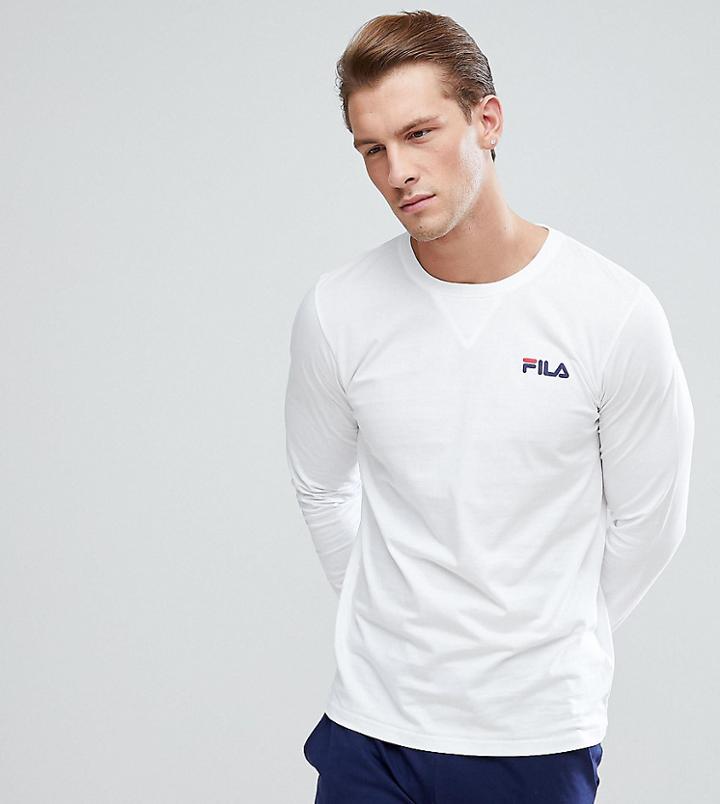 Fila Vintage Lounge Long Sleeve T-shirt In White - White