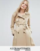 Asos Maternity Classic Trench - Stone