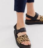 Dr Martens X Asos Exclusive Leopard Voss Sandals - Multi